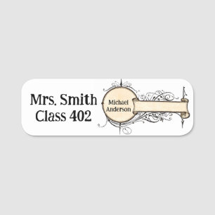 Classic Name Tag School Tags 