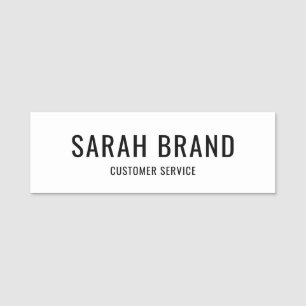 Classic Name Tag with Job Title