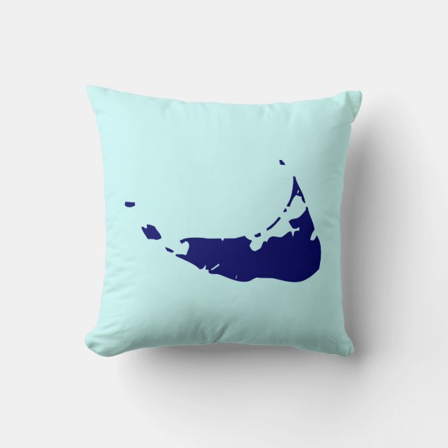 Classic Nantucket Map Cushion (Front)