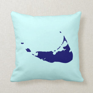 Classic Nantucket Map Cushion