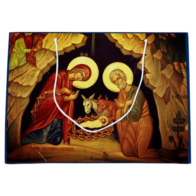 CLASSIC NATIVITY SCENE GIFT BAG FOR CHRISTMAS (Front)