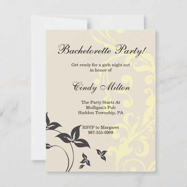 Classic Nature Design Invitation (Front)