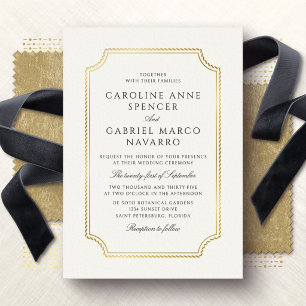 Classic Nautical Wedding Invitation