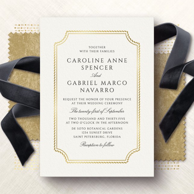 Classic Nautical Wedding Invitation (Creator Uploaded)