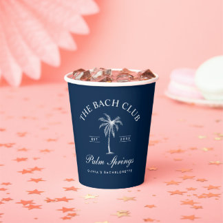 Classic Navy Bachelorette Party Paper Cups