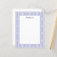 Classic Navy Blue Bunny Rabbit Birds Personalised