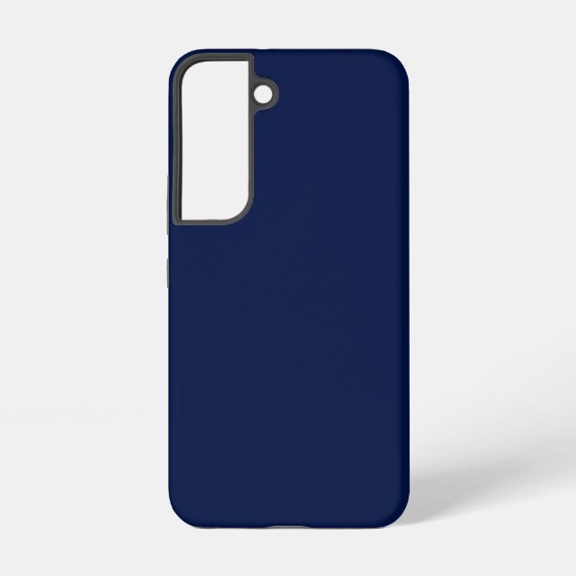 Classic Navy Blue Customisable Samsung Galaxy S22 Case (Back)