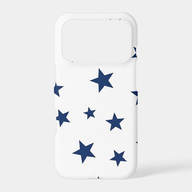Classic Navy Blue Stars Seamless Pattern (Back)
