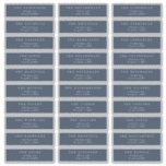 Classic Navy Blue White individual wedding address<br><div class="desc">Custom Classic Navy Blue & White individual wedding address labels  - Ask me if you have any queries
*any colour backer and text</div>