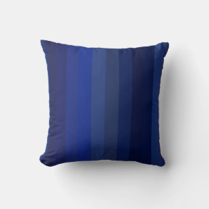 Classic Navy & Cobalt Vertical Stripes Cushion