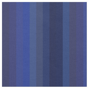 Classic Navy & Cobalt Vertical Stripes Fabric