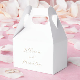Classic Neutral Elegant Wedding Favour Box
