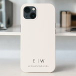 Classic Neutral Modern Minimalist Monogram Name iPhone 13 Case<br><div class="desc">Elevate your smartphone with our Classic Elegant Modern Minimalist Monogram Name iPhone Case. This meticulously designed case combines timeless sophistication with contemporary minimalism. Crafted to perfection, it not only protects your device but also adds a touch of personalised style. The monogram and name customisation options make it uniquely yours, adding...</div>