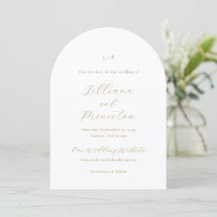Classic Neutral Monogram Elegant Wedding Save The Date