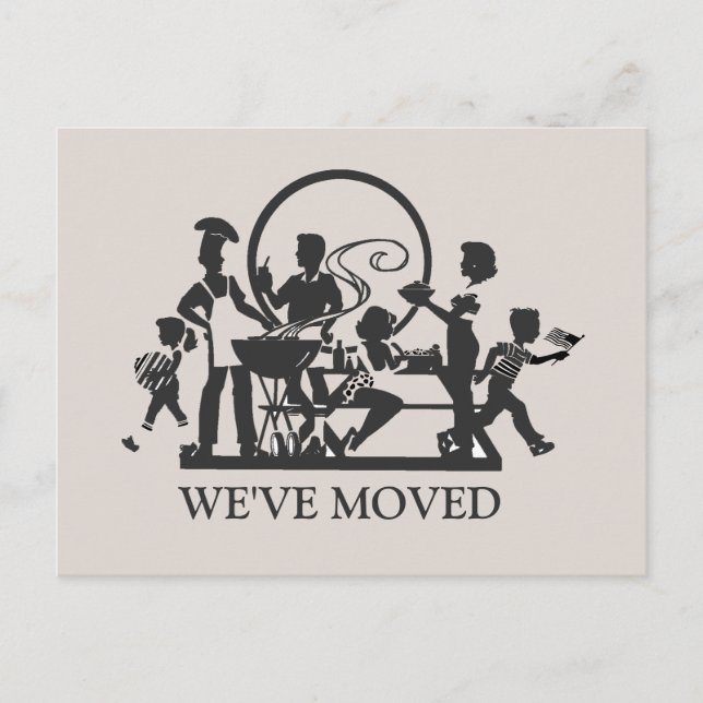 Classic New Home Moving Postcard (Front)