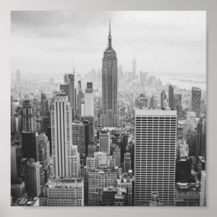 Classic New York City Black and White Photo Poster