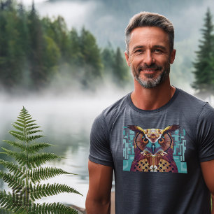 Classic Noble Great Horned Owl Official Salt Gear T-Shirt