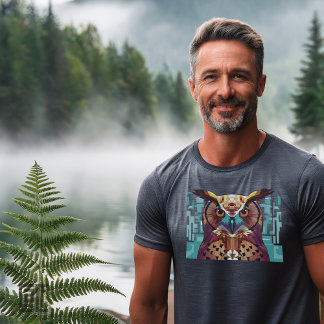 Classic Noble Great Horned Owl Official Salt Gear T-Shirt