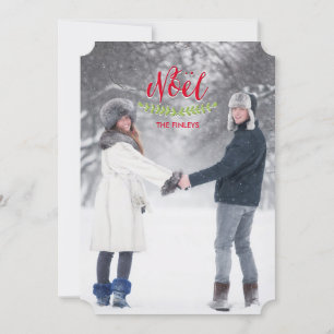 Classic Noel Christmas Photo Cards