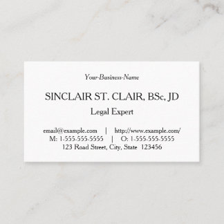 Classic, Nostalgic, and Vintage Look Business Card