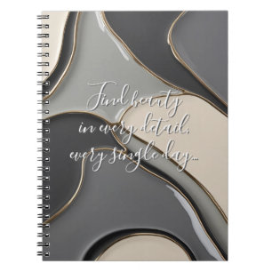 Classic notebook in stylish graphic