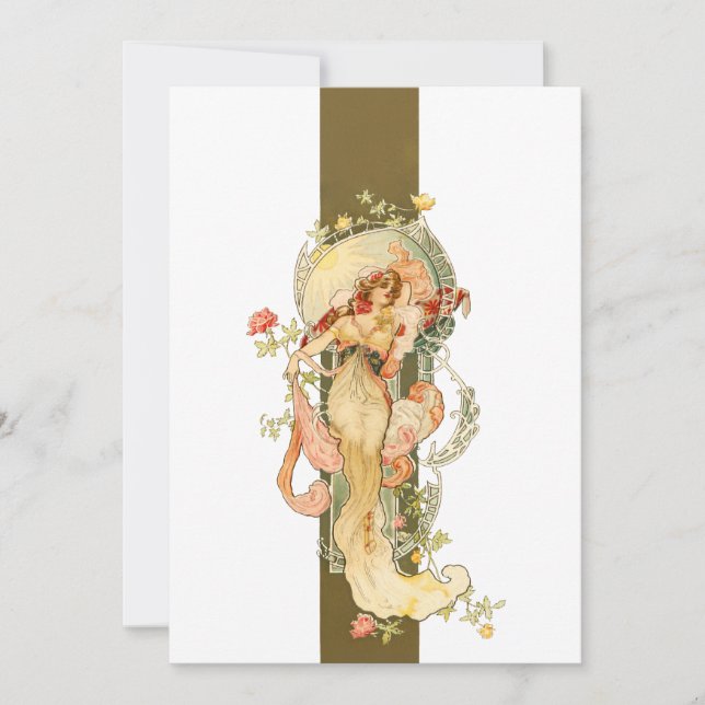 Classic Nouveau Vintage Beauty Card (Front)