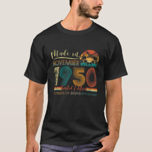 Classic November 1950 Shirt 70th Birthday Gifts 70