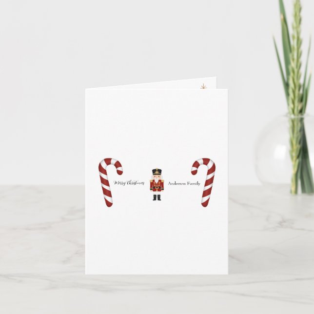 Classic Nutcracker Christmas Card (Front)