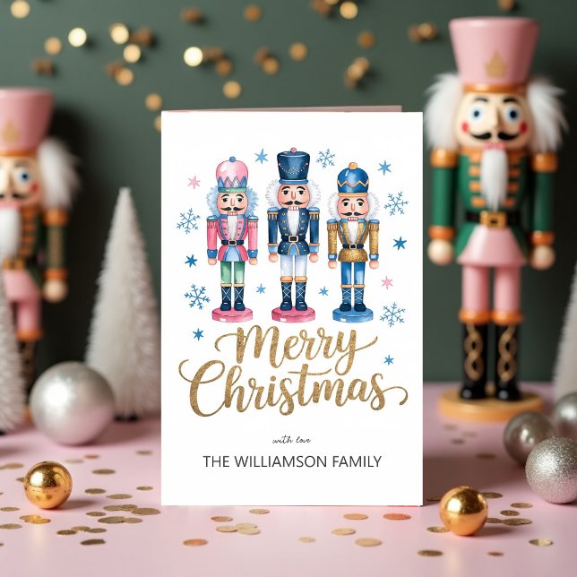 Classic Nutcracker Christmas Festive Holiday Card  (Classic Nutcracker Christmas Festive Holiday Card)