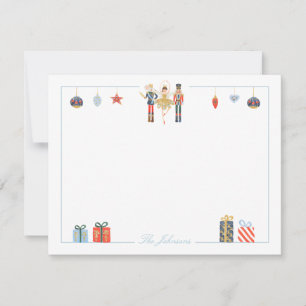 Classic Nutcracker Christmas Stationery Card