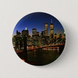 Classic NYC Skyline 6 Cm Round Badge