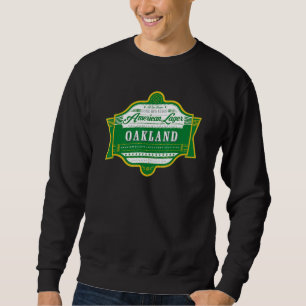 Classic Oakland Beer Label   Oakland Pride Sweatshirt