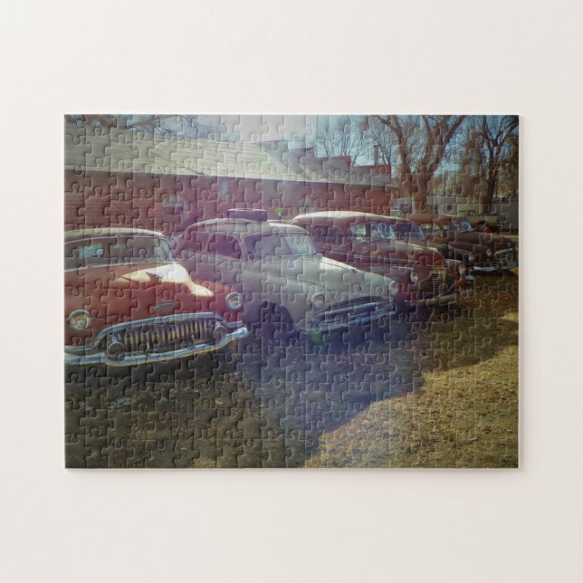 Classic Old Cars Jigsaw Puzzle (Horizontal)