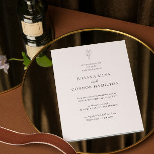 Classic Old Money Wedding Invite