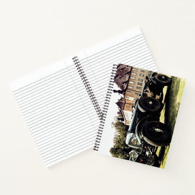Classic Old Time Car Notebook (Inside)