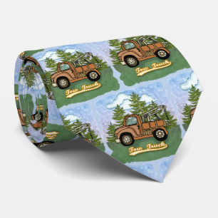 Classic Old Tow Truck Tie