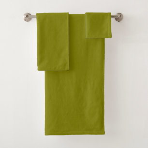 Classic Olive Green Bath Towel Set