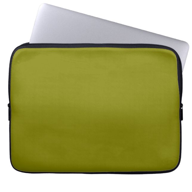 Classic Olive Green  Laptop Sleeve (Front)