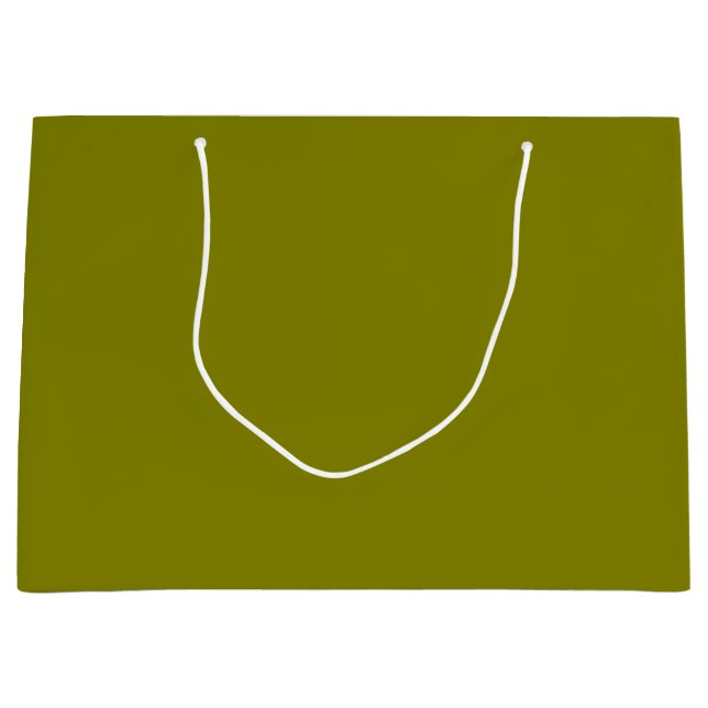 Classic Olive Green  Large Gift Bag (Front)