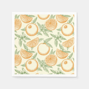 Classic Orange Fruit Pattern Napkin