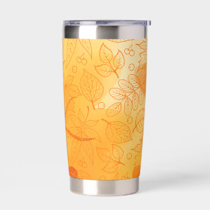 Classic orange leaves Fall/Autumn Insulated Tumbler