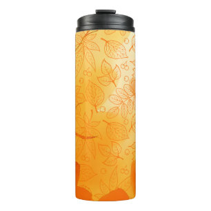 Classic orange leaves Fall/Autumn Thermal Tumbler