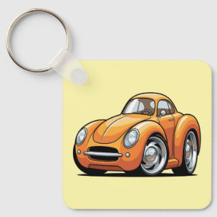 Classic Orange Toon Car Key Ring