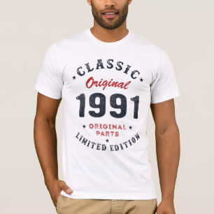 Classic Original 1991 Original Parts Birthday Gift T-Shirt