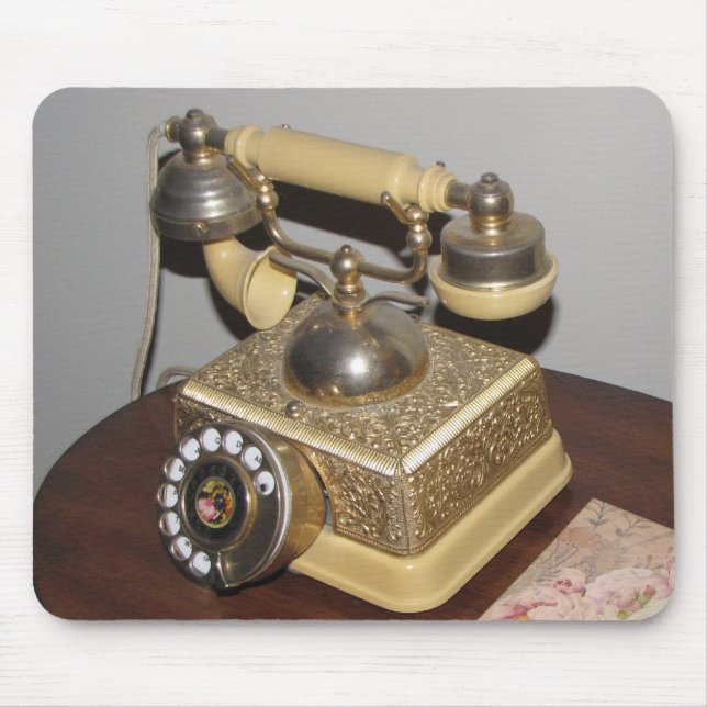 Classic Original Antique Phone Mouse Pad (Front)