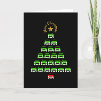 Classic Original Mini Xmas tree car Card