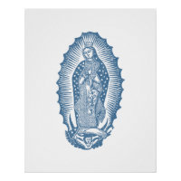 Classic Our Lady of Guadalupe with Roses