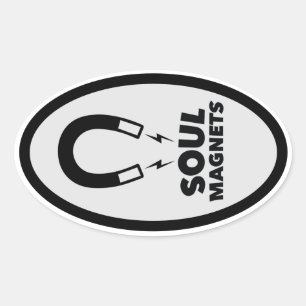 classic oval car sticker