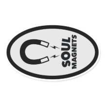 classic oval car sticker