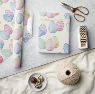 Classic Painted Easter Eggs Wrapping Paper